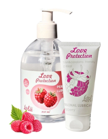 Смазка съедобная Love Protection Raspberry