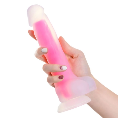 Фаллос Glow Beyond, розовый