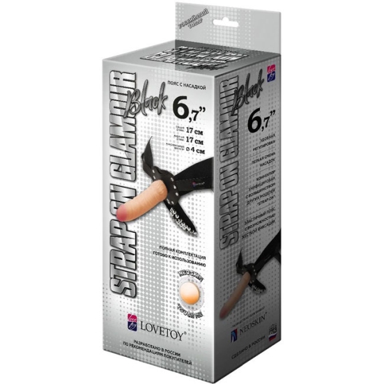 Страпон Lovetoy Glamour Black